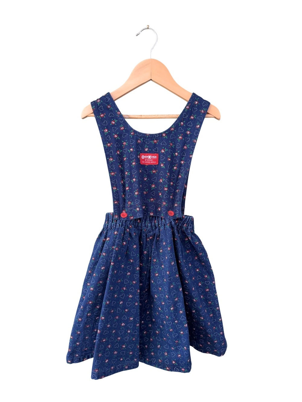 Vintage OshKosh Floral Pinafore dress
